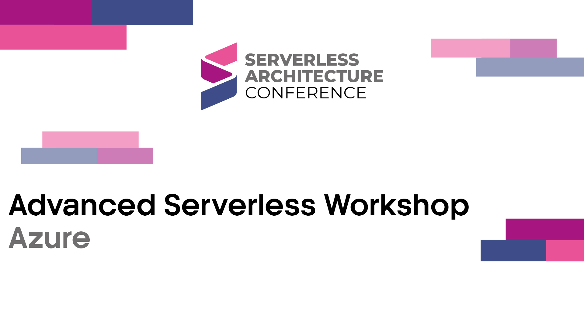 Advanced Serverless Workshop
